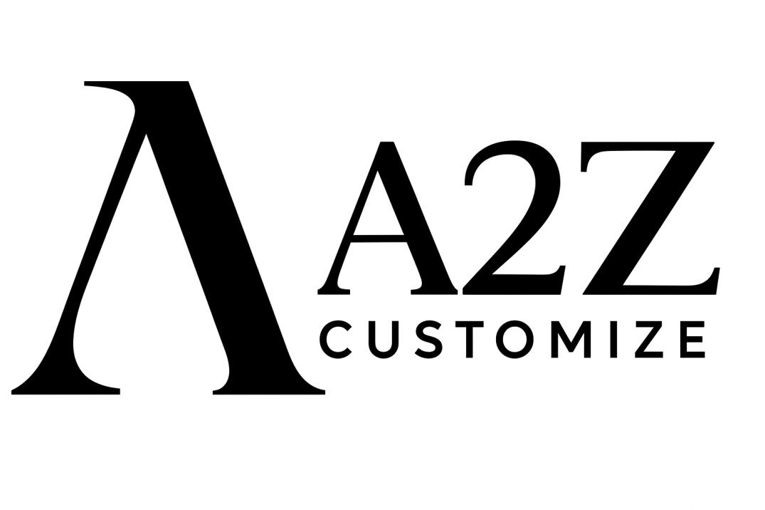a2z customize logo in black
